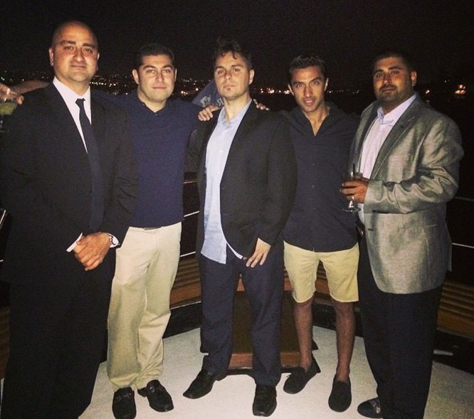 Serj and his groomsmen