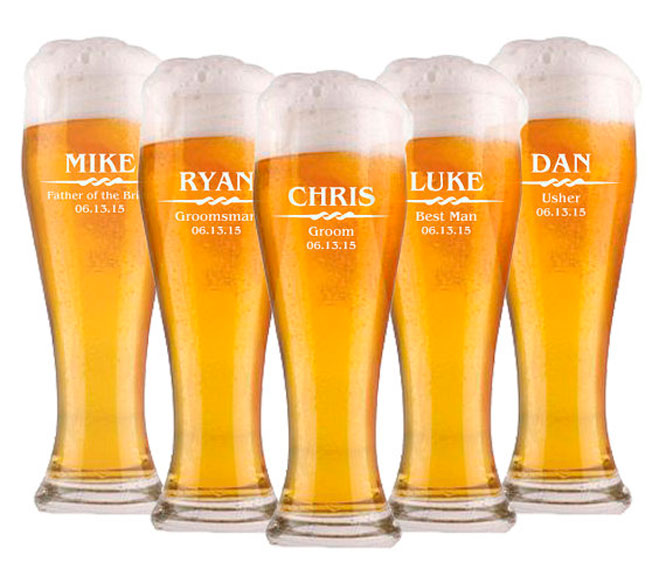 Groomsmen Gifts: Beer Glasses