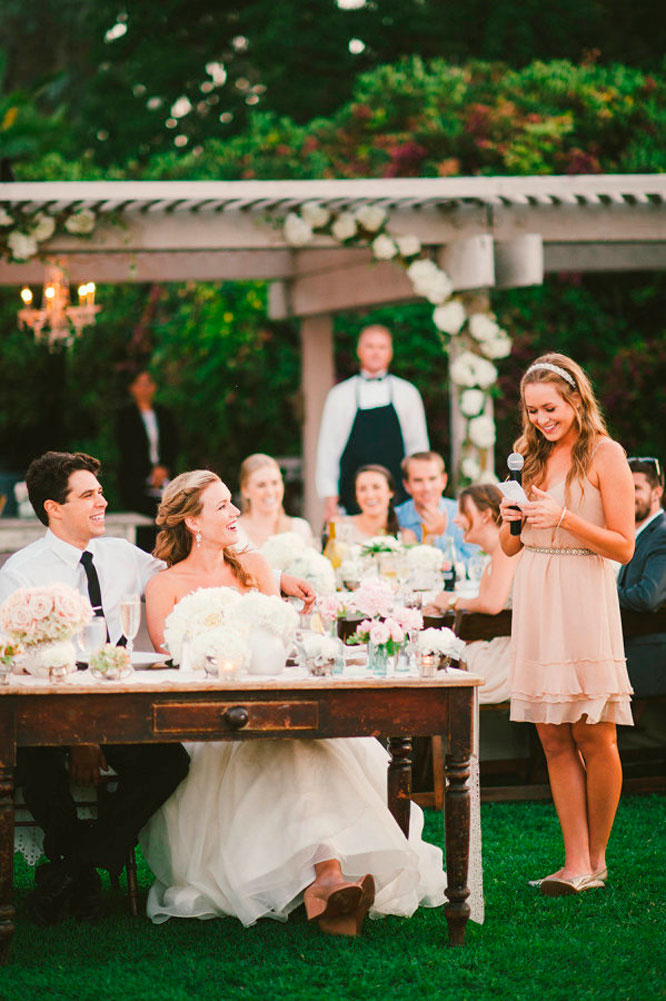 Maid of honor duties