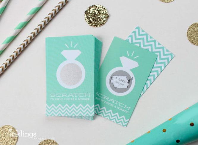 Bridal Shower Games Scratch off