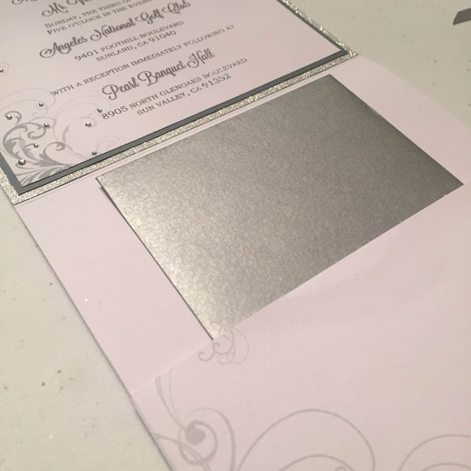 Christine's DIY wedding invitations