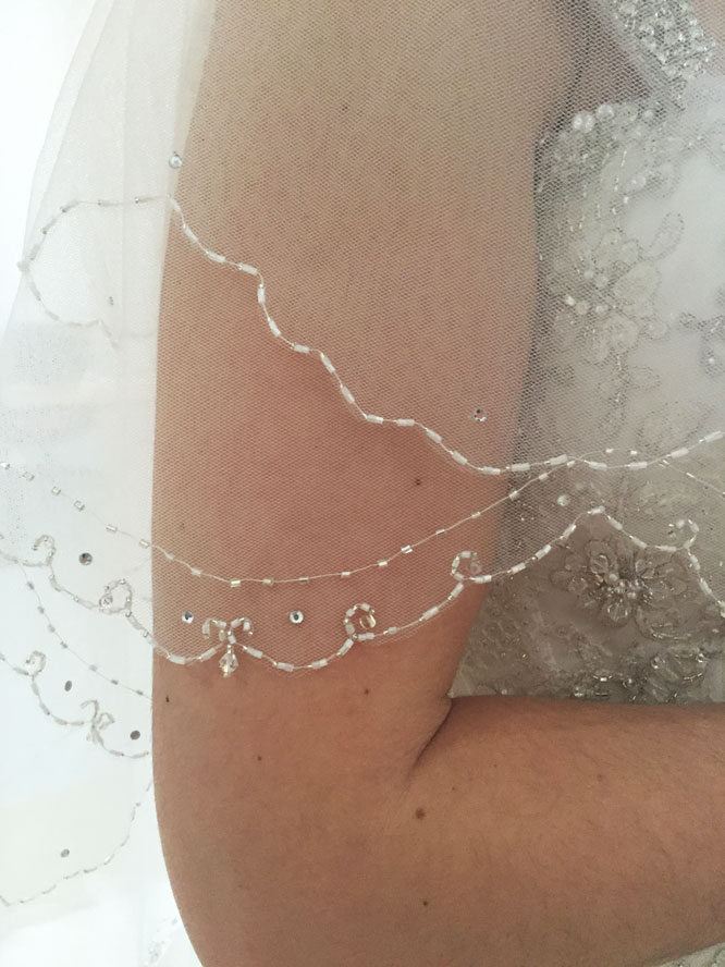 Christine's bridal veil