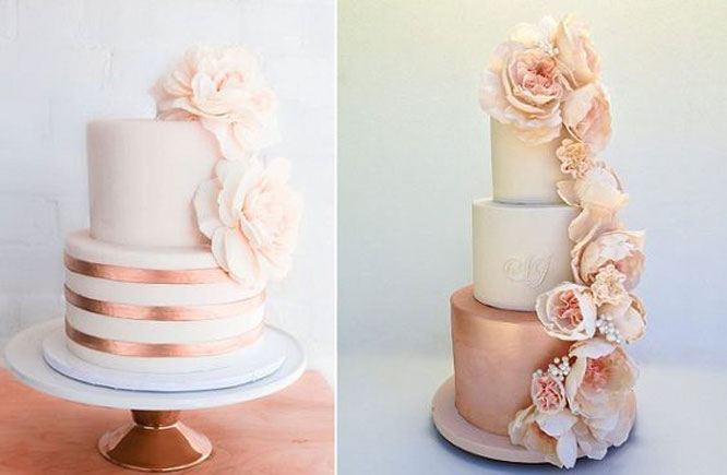 Copper and Rose Gold Wedding