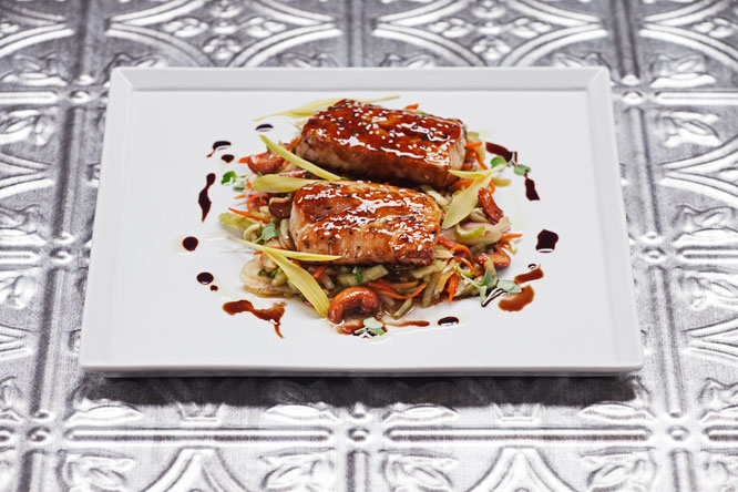 Salmon Grilled Vegetables 