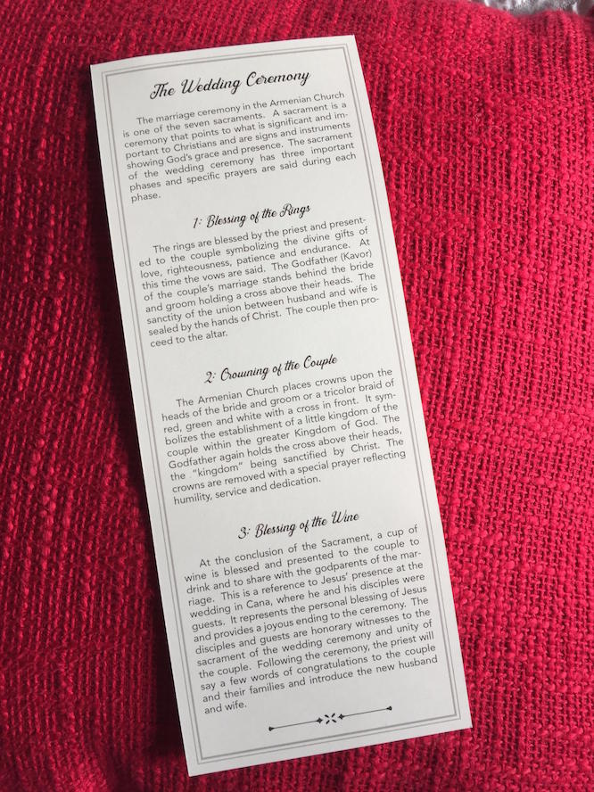 Sona and Tak's Custom Wedding Program